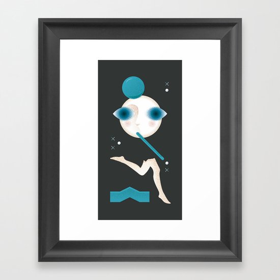 Not a Word Framed Art Print