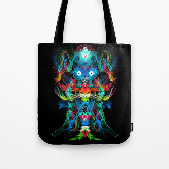 Neon Owl Avatar Tote Bag