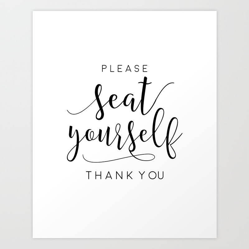 Bathroom Wall Art Printable Art Please Seat Yourself Sign Bathroom Decor Shower Decor Bathroom Rule Art Print