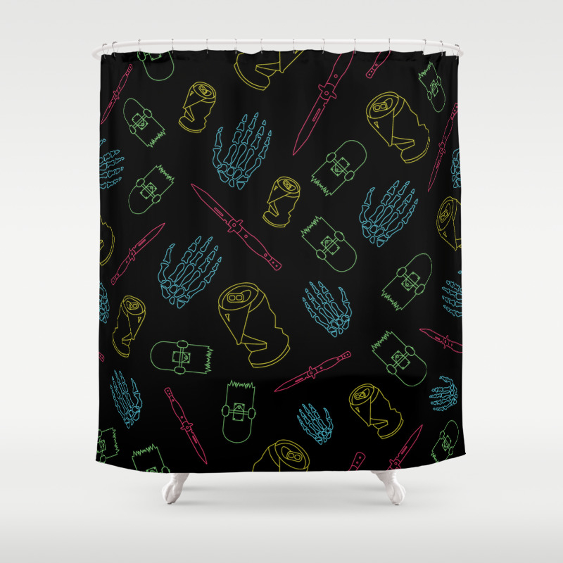 Trashed Youth Shower Curtain By Alexrakobowchuk Society6