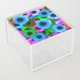 Pop Art Sunflowers 2 Acrylic Box