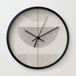 Geometric Composition III Wall Clock