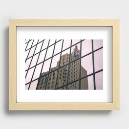 "I started at the top / and I worked my way down" Recessed Framed Print