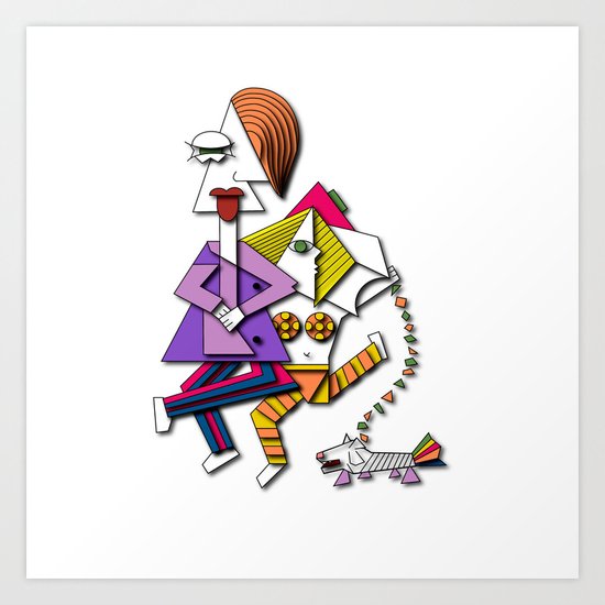 The other side of normal Art Print