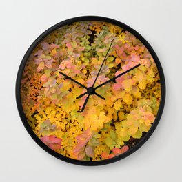 Colorful leaves Wall Clock