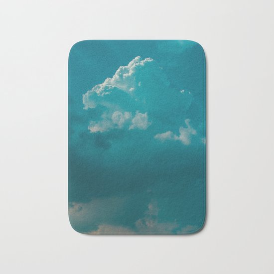 up in the clouds Bath Mat