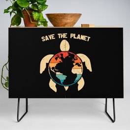 Save The Planet Earth Turtle Credenza