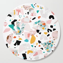 Mixed Mess I. / Collage, Terrazzo, Colorful Cutting Board