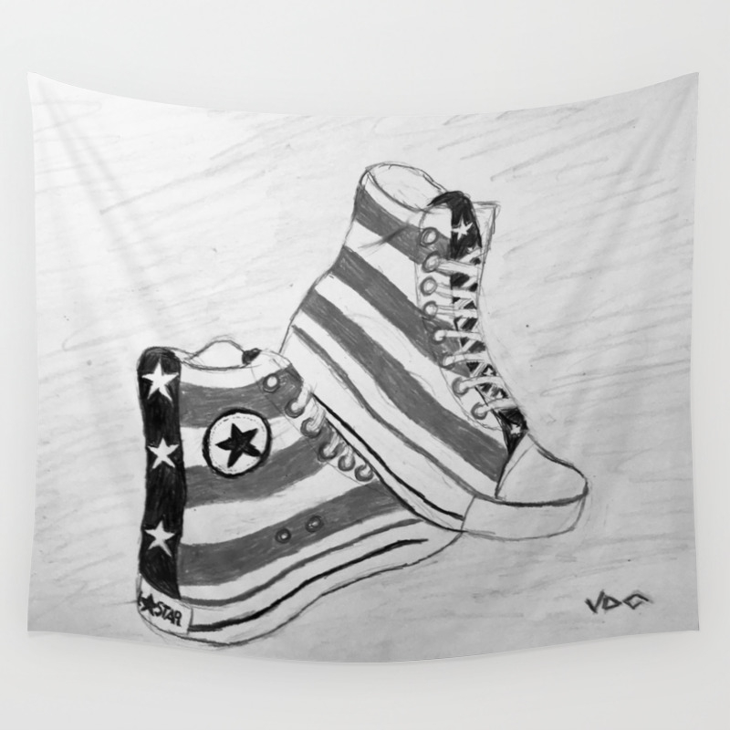 black and white rock and roll shoes