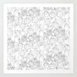 Middlefinger Art Prints For Any Decor Style Society6