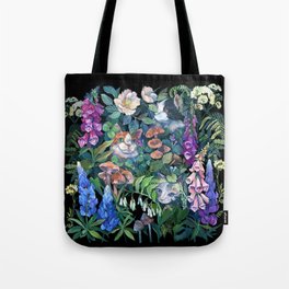 Cats Flower Garden Tote Bag