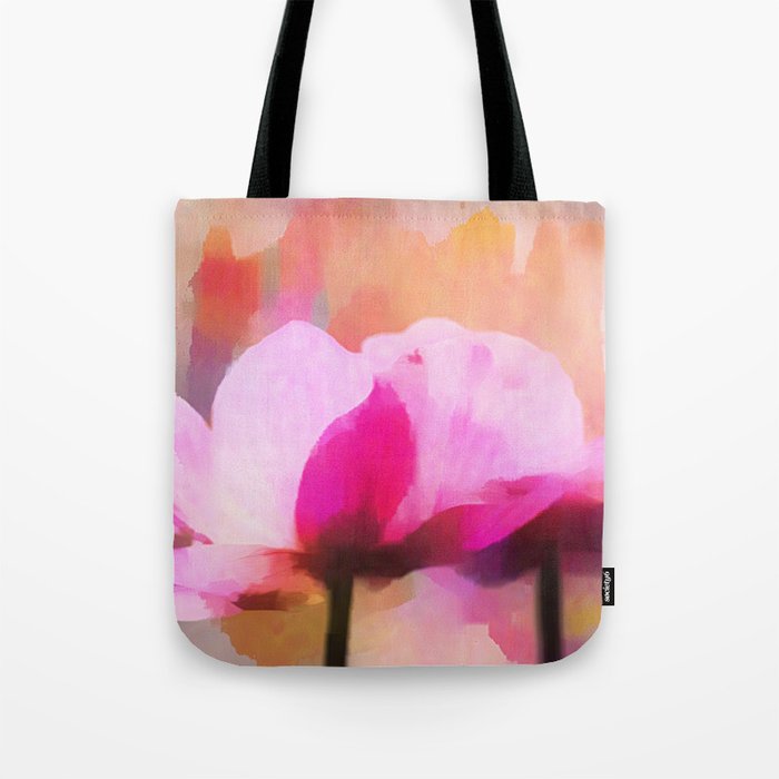 Anemone abstract hand painted Tote Bag
