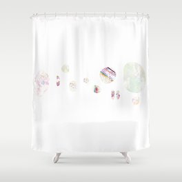 Scattered Pebbles Shower Curtain