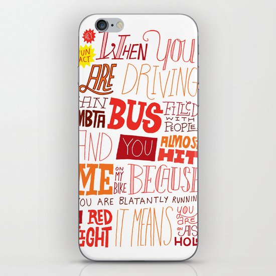 MBTA: Fun Fact! iPhone & iPod Skin