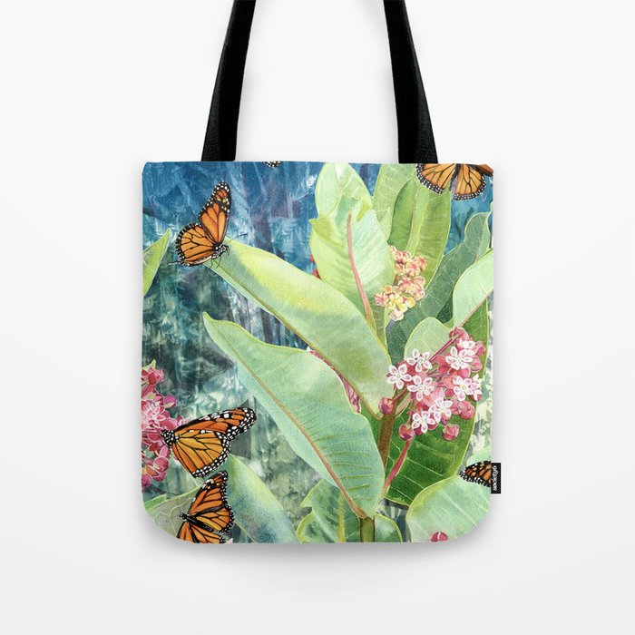 Monarchs and Milkweed Tote Bag