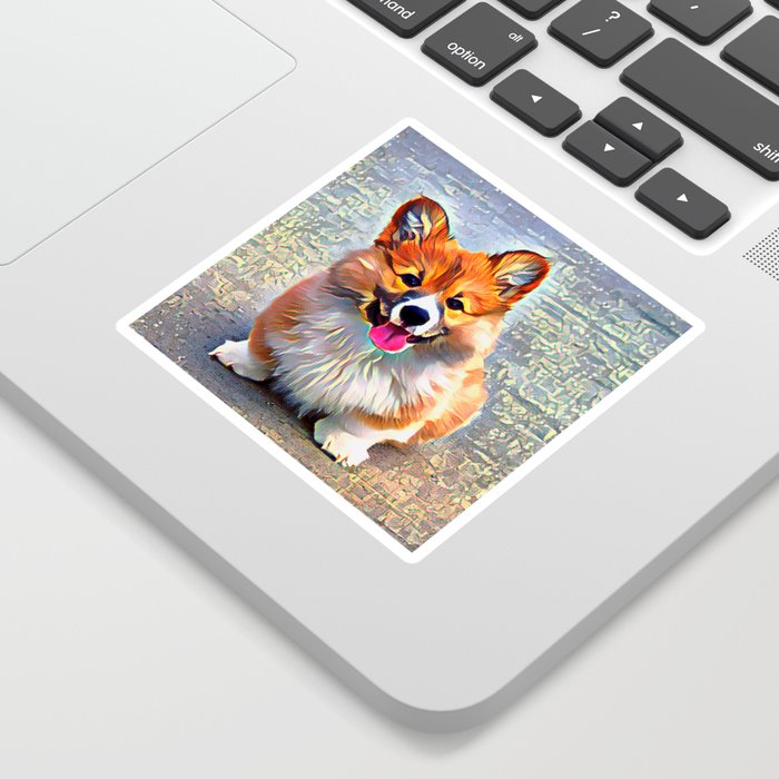 Corgi Puppy | Cute | Dog Breed | Kawaii | Pet Photography Art Sticker