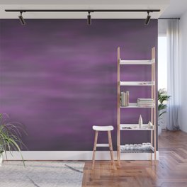 Abstract Watercolor Blend 12 Black, Gray and Purple Graphic Design Wall Mural