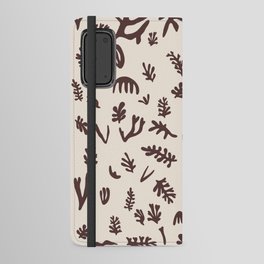 Matisse seaweed Maroon Android Wallet Case