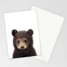 Baby Bear, Bear Cub, Kids Art, Baby Animals Art Print By Synplus Stationery Cards