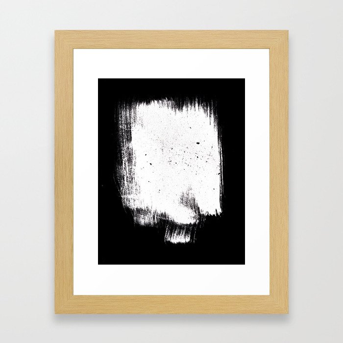 white space Framed Art Print