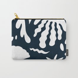 Sea Life | Abstract Illustration | Blue Carry-All Pouch