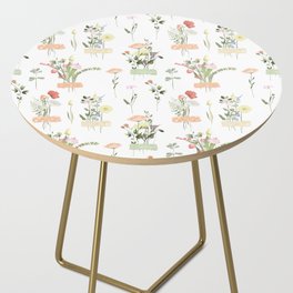 Pretty Wildflowers Floral Pattern Side Table