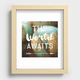 The World Awaits Recessed Framed Print