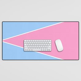 just two colors 7: blue and pink Desk Mat