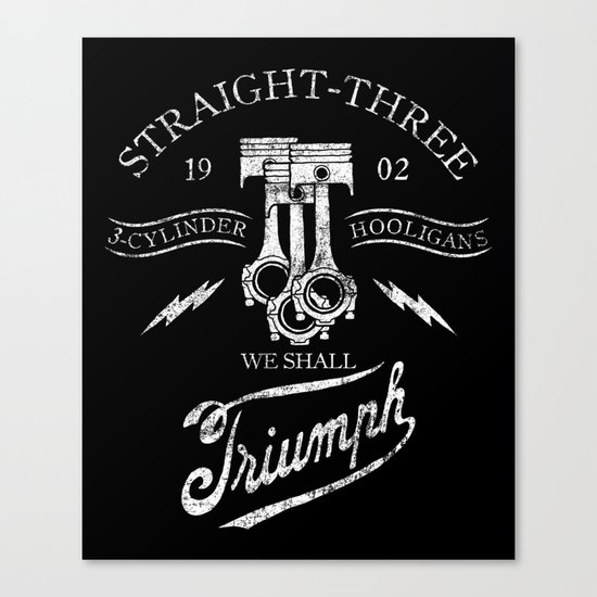 STRAIGHT 3 Canvas Print