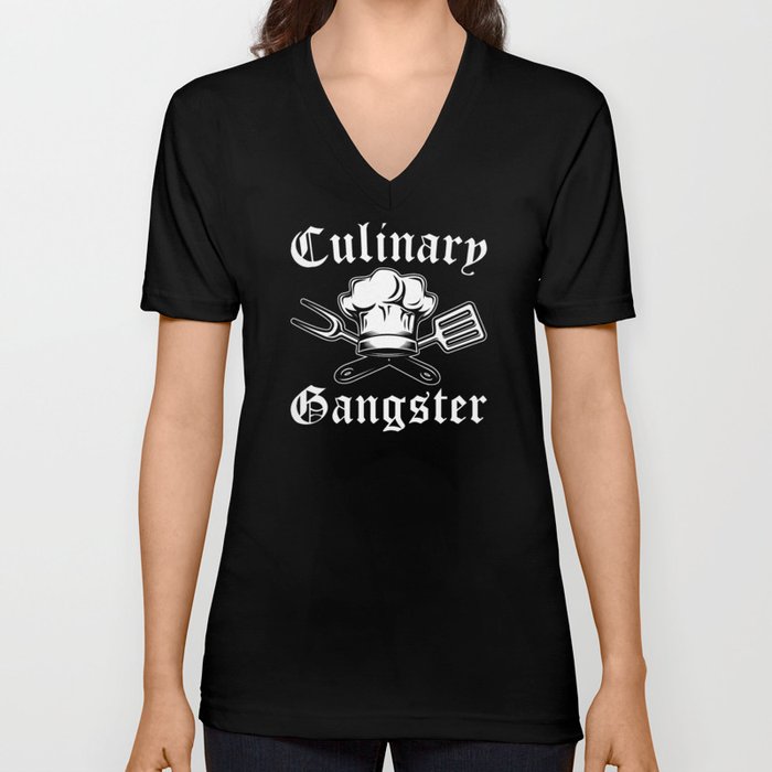 Culinary Gangster V Neck T Shirt