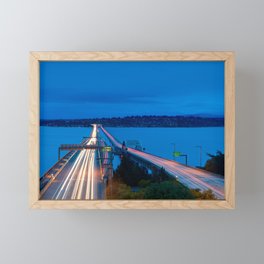 Floating Bridge Framed Mini Art Print