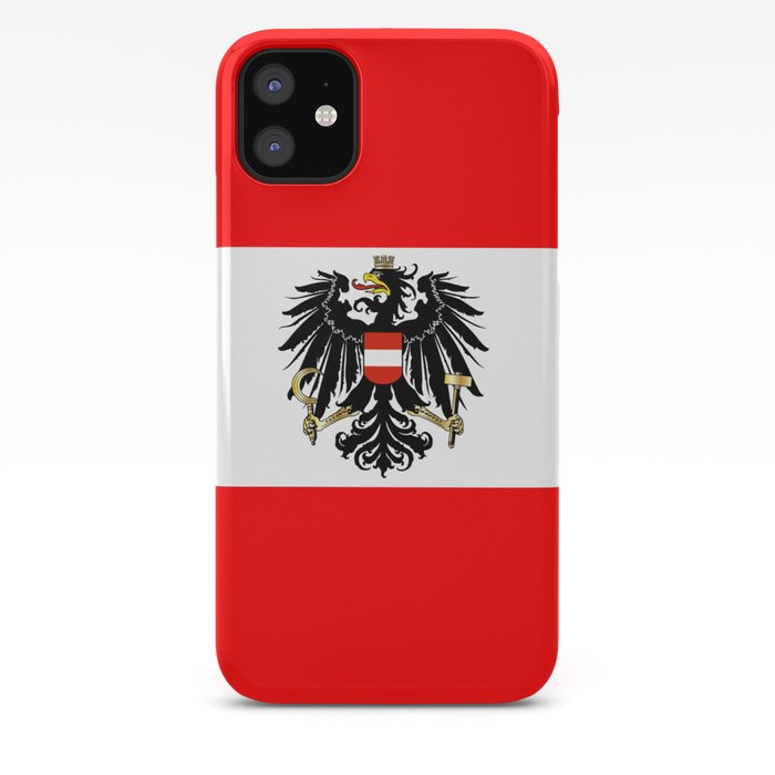 Austrian Flag And Coat Of Arms Iphone Case By Homestead Society6