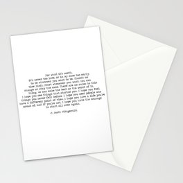 For What It's Worth F. Scott Fitzgerald Life Quote Stationery Card