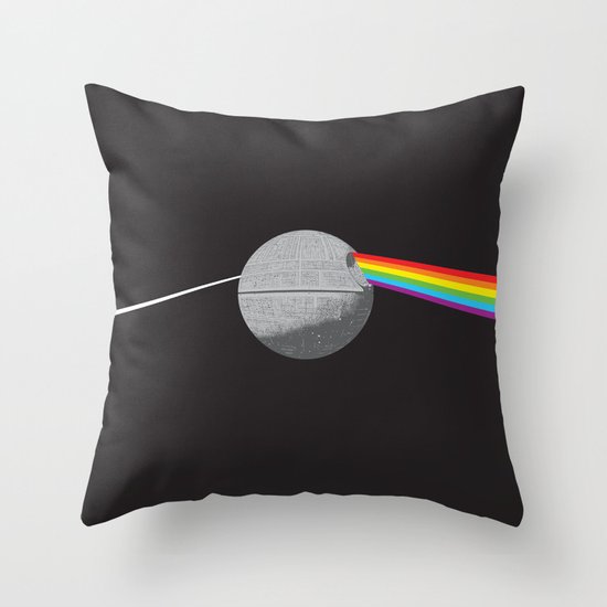 The Darth Side of the Moon: Episode IV Alderaan Throw Pillow
