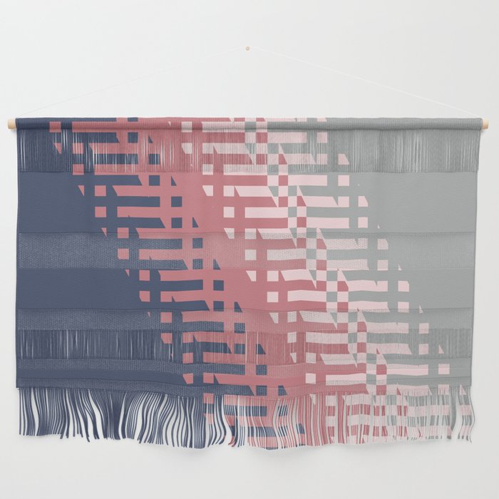 Blue, gray and pink background Wall Hanging