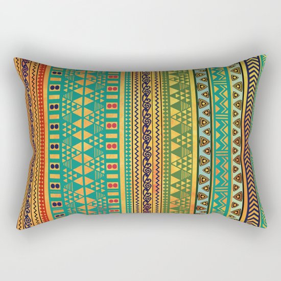 Inspired Aztec Pattern 3 Rectangular Pillow