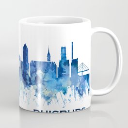 Duisburg Germany Skyline Blue Coffee Mug