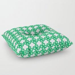 Green Shamrocks Pattern Floor Pillow