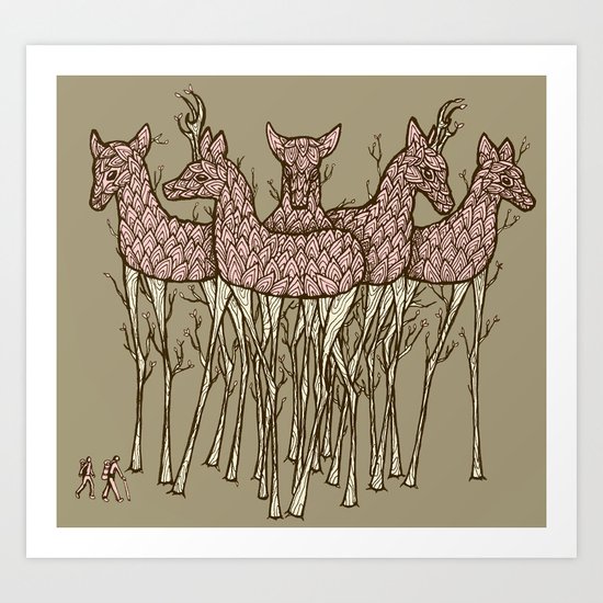 These Trees Stand Tall Art Print