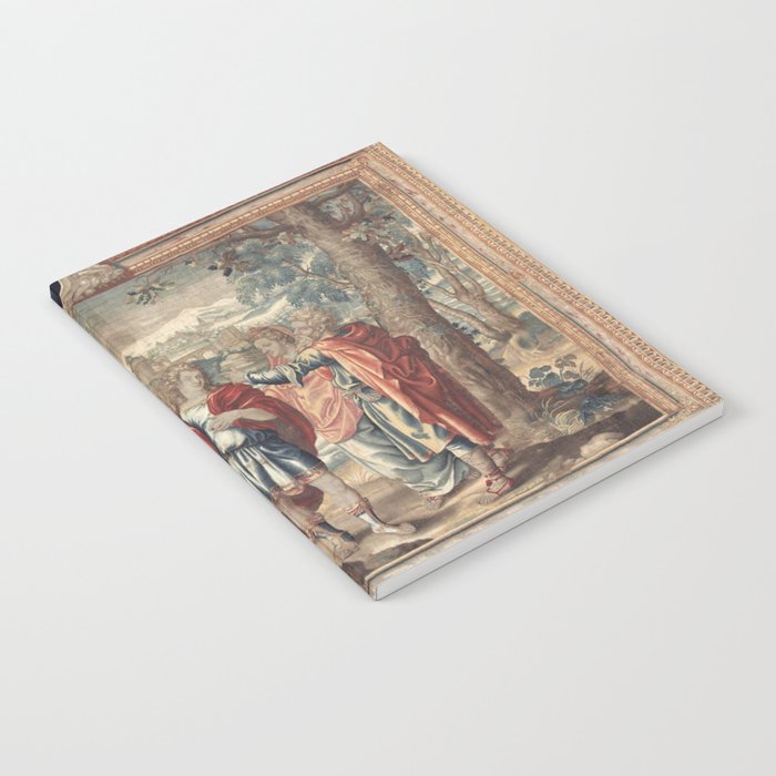 Antique 17th Century 'Leander' English Tapestry Notebook