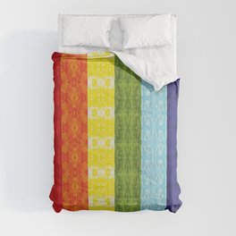TorsoPattern Gay Pride Flag (Original 8-Color) Comforter