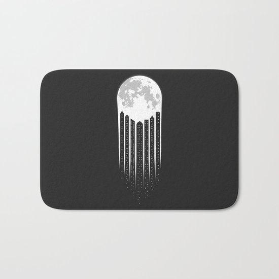Moon-City Bath Mat