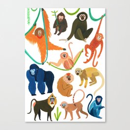 Jungle Monkeys Canvas Print