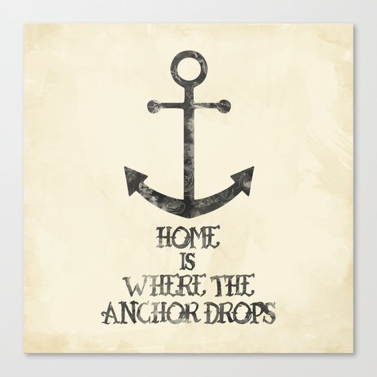 Where The Anchor Drops Canvas Print