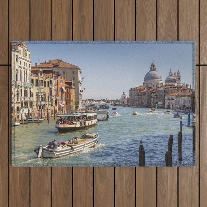 Venice - Grand Canal - Italy - Canal - Venetian - Boat. Little sweet moments. Outdoor Rug