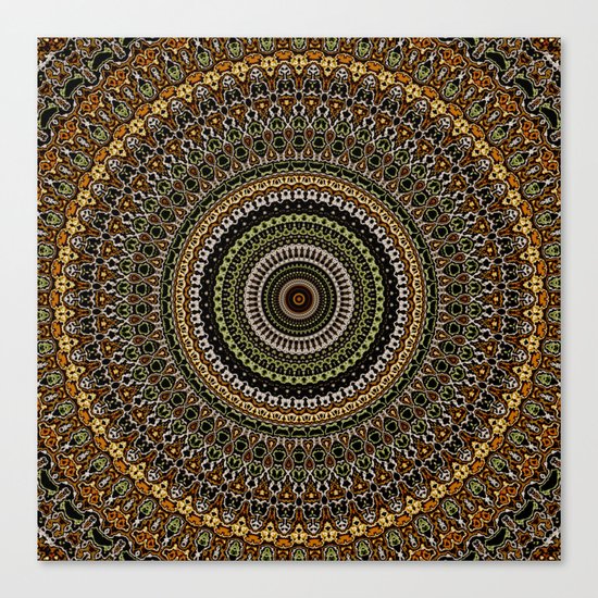 Fractal Kaleido Study 001 in CMR Canvas Print
