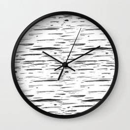 Birch Black and White Wall Clock