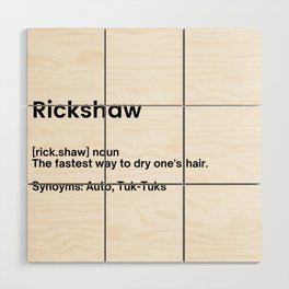 Rickshaw Wood Wall Art