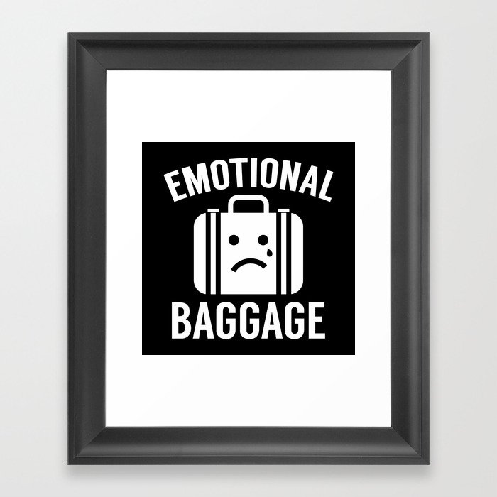 Emotional Baggage Framed Art Print