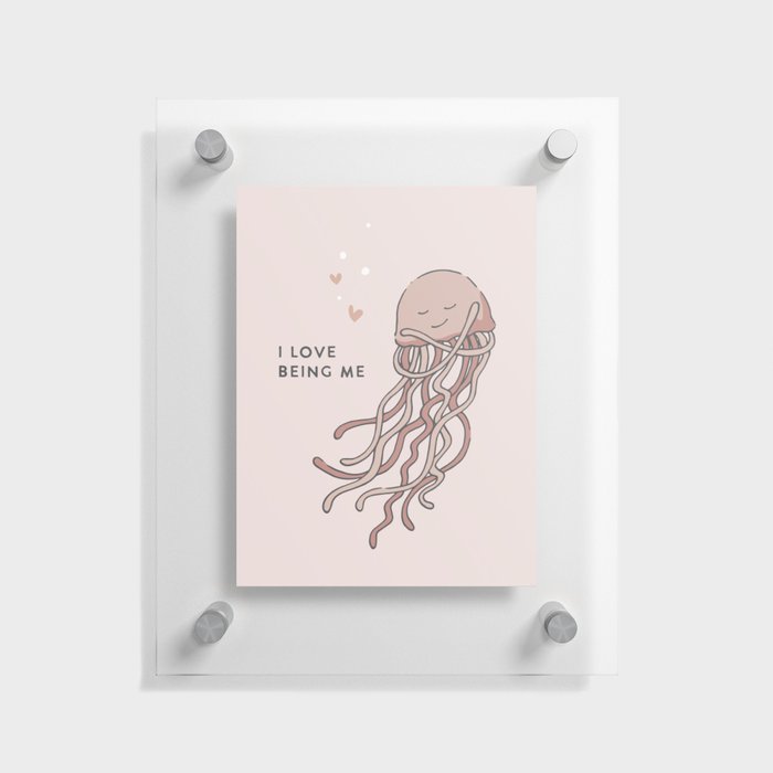 Affirmation Characters - Jellyfish Floating Acrylic Print